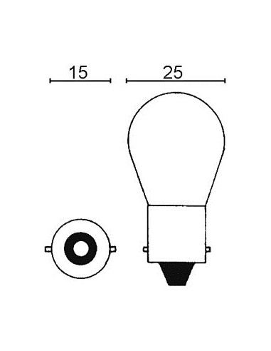 Glödlampa BA15S 12V 5W