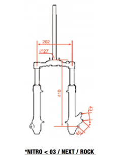 Framgaffel Yamaha Aerox 2