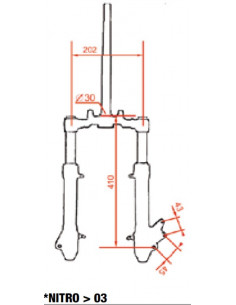 Framgaffel Yamaha Aerox 2