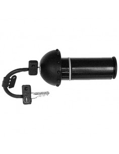 Tanklock låsbart svart PVC