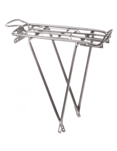Pakethållare 622mm 2-ben silv