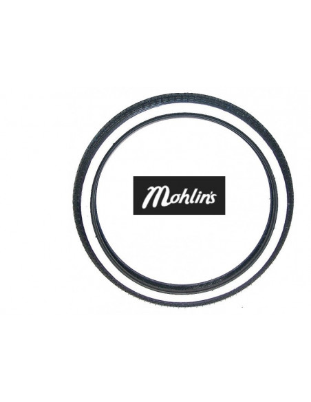 Däck 225X17, vit sida