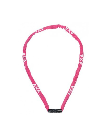 Kättinglås med kodlås , AXA, Rosa, 120CM