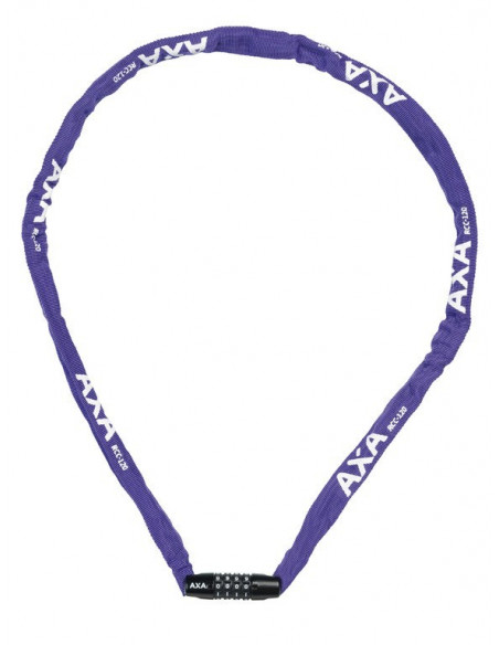 Kättinglås med kodlås , AXA, Blå, 120CM