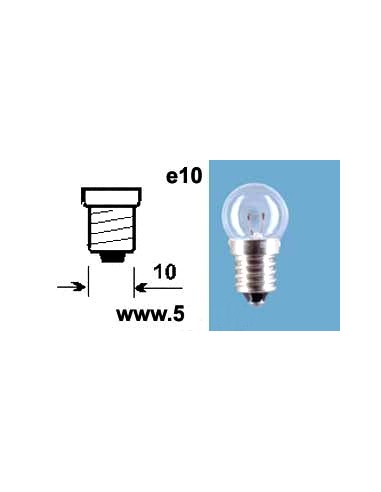 Glödlampa 6V5W, E10