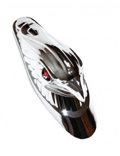 Skärmkråka skärmprydnad rödöga 2