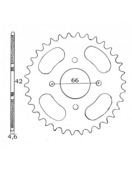 Bakdrev 34T. Mustang / MCB