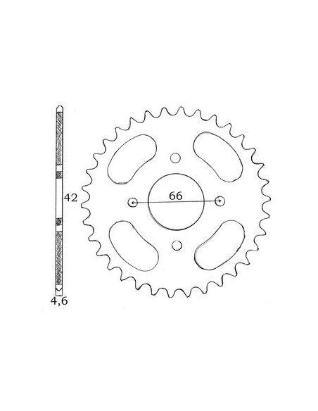 Bakdrev 36T. Mustang / MCB