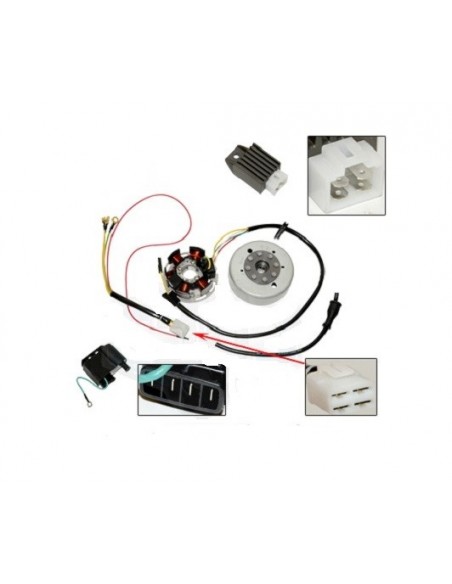 Tändsystem Kreidler/Zundapp/Sachs Elextronic 6V 85W Kokusan