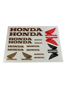 Dekalsats Honda guld svart och röd