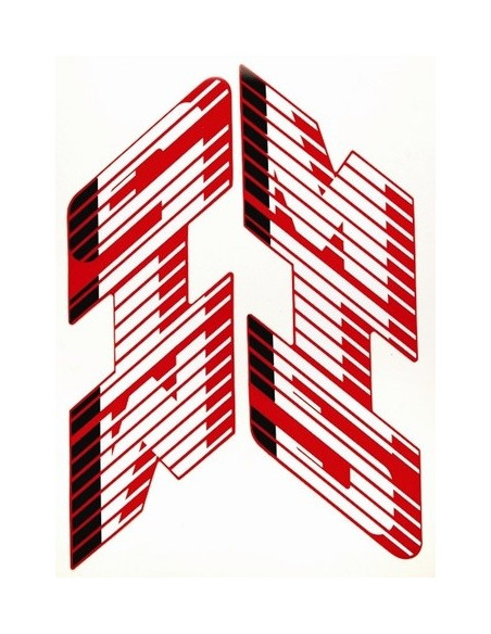 Dekalsats Honda MT5 tank röd/vit