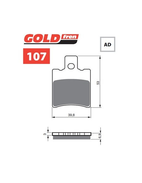 Bromsbelägg Aprilia SX