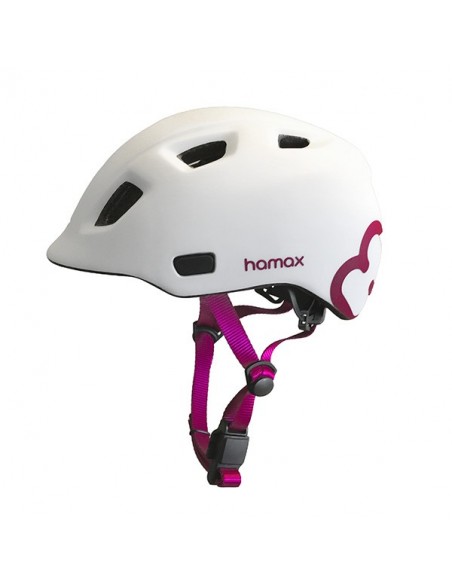 Hamax Thundercap 47-52 Vit/rosa