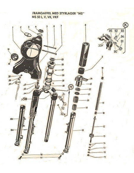 Framgaffel automatic TÄTNING  