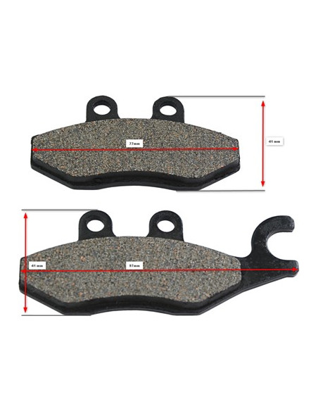 Bromsbelägg skivbroms scooter