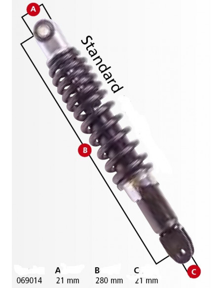 Stötdämpare 280 mm