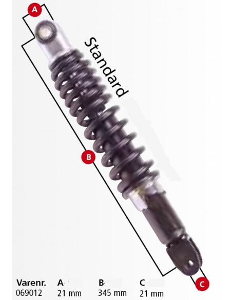 Stötdämpare 345 mm