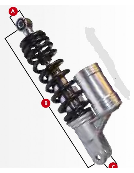 Stötdämpare Gas 245 mm