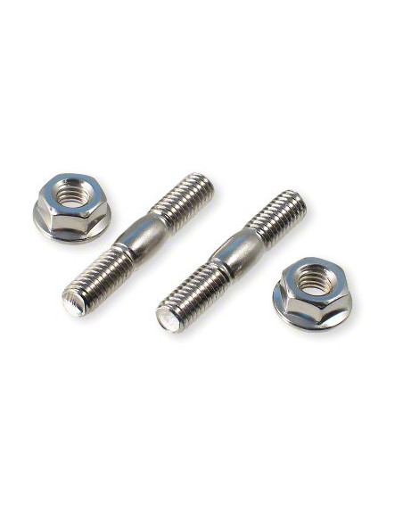 Avgasbult & Mutter 6 mm, par