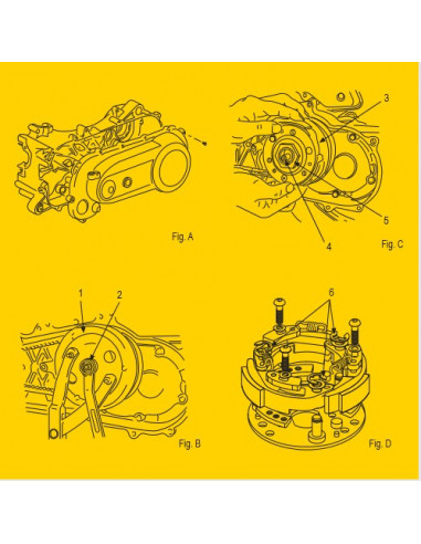 Kopplingsfjädrar, Malossi Racingset originalkoppling Ø 105