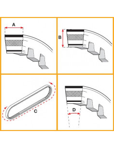 Drivrem  Malossi X K Belt(18x9x743 mm 30°) 2