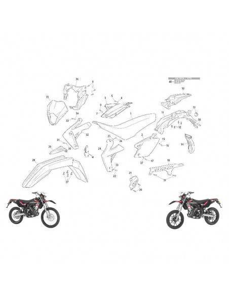 Innerskärm stänkskydd bak