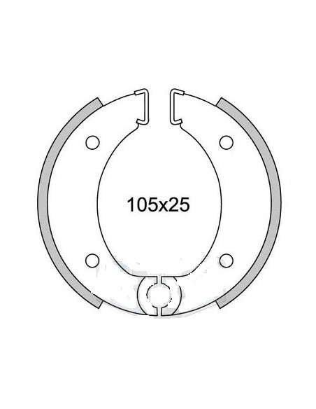Bromsbackar Puch/Tomos Newfren