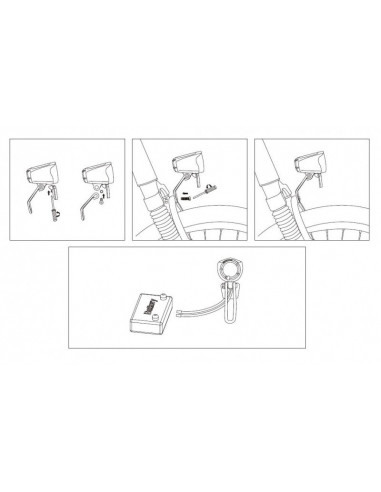 Framlampa E-bike 70 lux