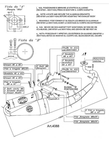 Avgassystem LeoVince TT Peugeot