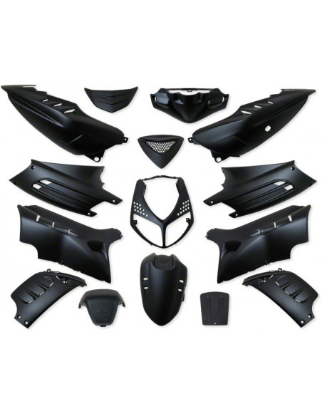 Kåpor Komplett, Mattsvart