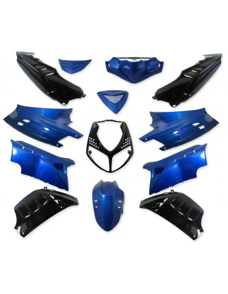 Kåpor Komplett, Svart/Blå