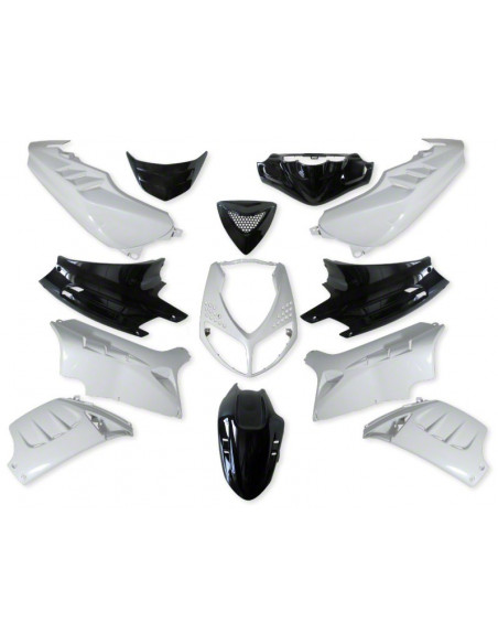 Kåpor Komplett, Svart/Vit