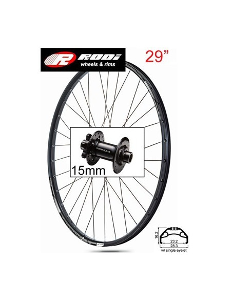 Framhjul BlackRock-23 29" 15mm axel