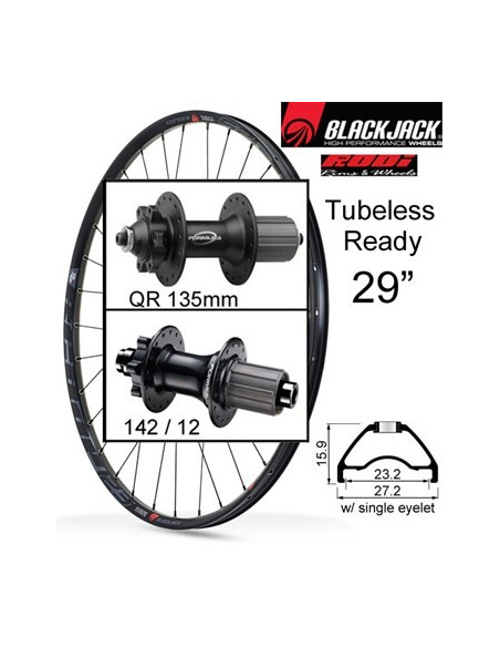 Bakhjul Ready-23 29" QR 135mm