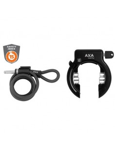 AXA/ BASTA Ringlås med vajer, Solid XL Plus + Newton 150/10