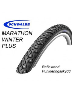 Schwalbe Marathon Winter+ 20x2,15, 55-406 Sv/Reflex 144d