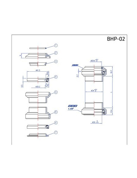 BBB TurnAround 1 1/8", svart