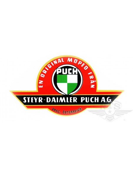 Bakskärmsdekal Puch