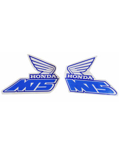 Tankdekaler Honda MT vit/blå