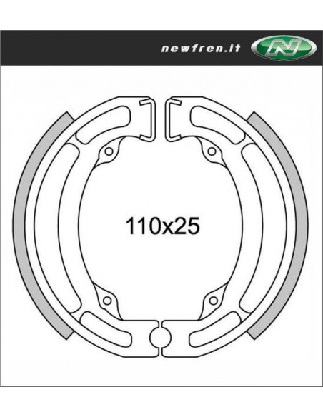 Bromsbackar Suzuki TS50X, Bak