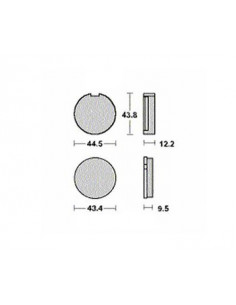 Bromsklossar Suzuki K50 2