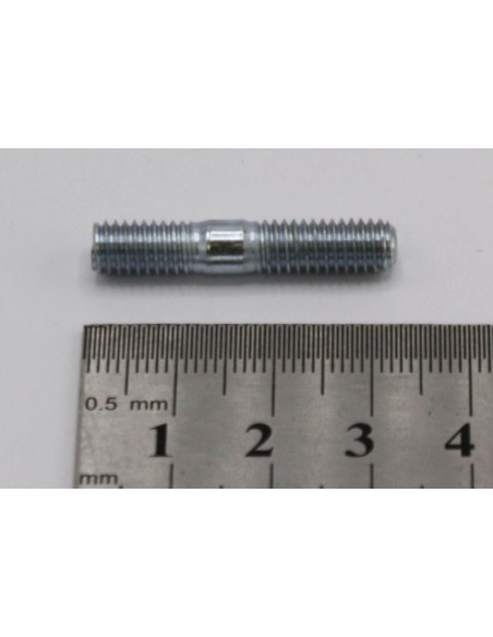 Dubbeländad pinnbult M6x32