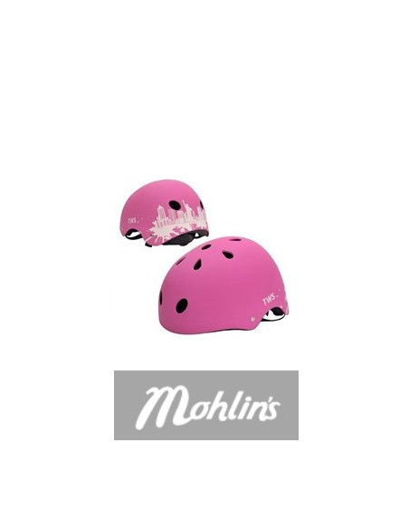TWS York Hjälm 55-58 Rosa/Vit