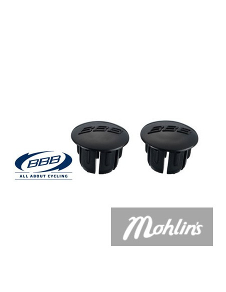 Styrändplugg Racer Svart Pinpack par