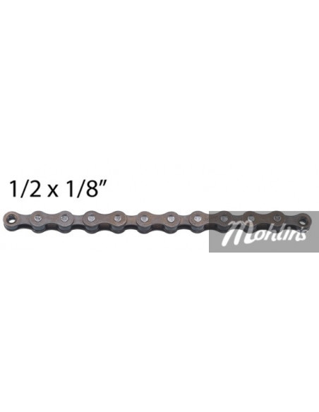 Cykelkedja BBB SingleLine single speed 114 länk Grå