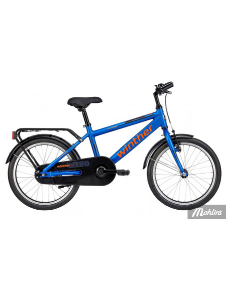 Winther 150 Pojk 1vxl fotbroms 18tum Matt blå