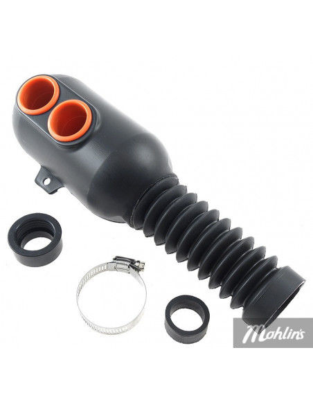 Carenzi Luftfilterbox Racing Svart 35/50 mm Anslutningsdiameter 28/35/46 mm