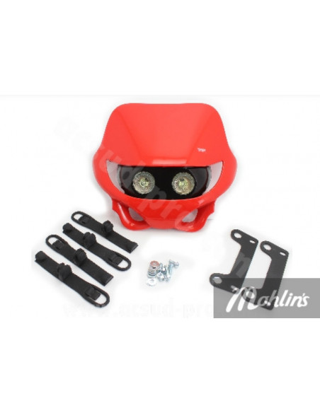 TNT Frontkåpa Enduro Dubbel Halogen Röd