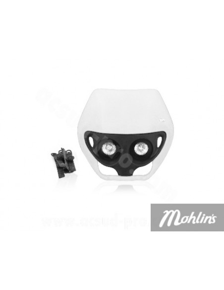 TNT Frontkåpa Enduro Dubbel Halogen 12V Vit