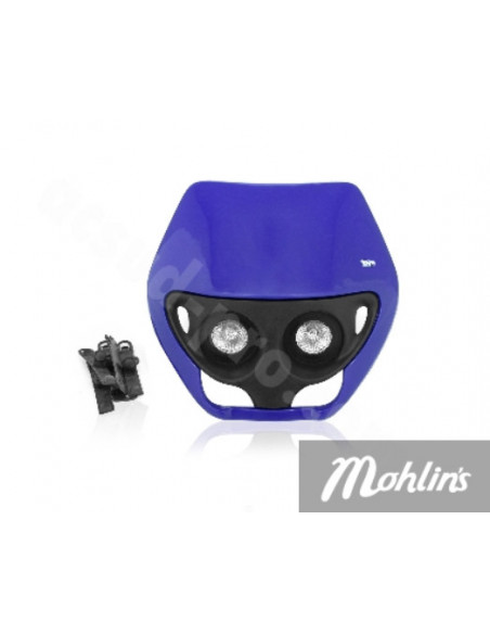 TNT Frontkåpa Enduro Dubbel Halogen 12V Blå